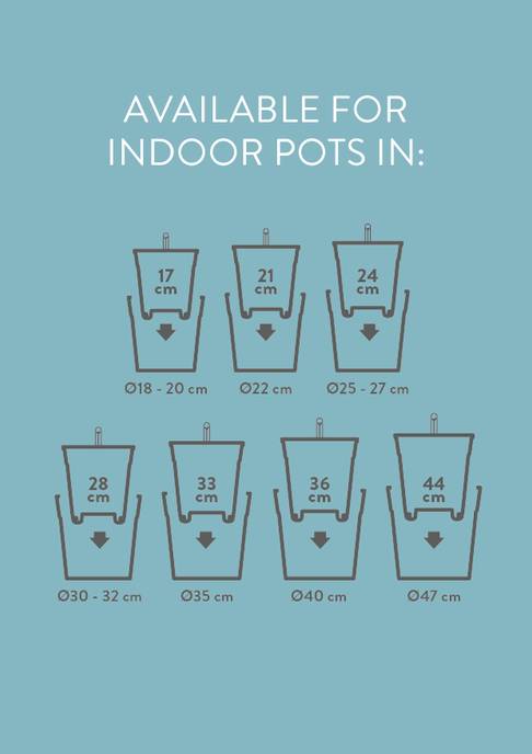self-watering insert 33cm living noir